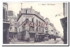 Mantes Postcard Old National Street (reproduction)