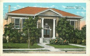 Oklahoma Bartlesville Carnegie Library #9 Kropp 1920s Postcard 22-3183