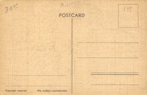 Mussolini, Benito  Roosevelt View Postcard Backing 