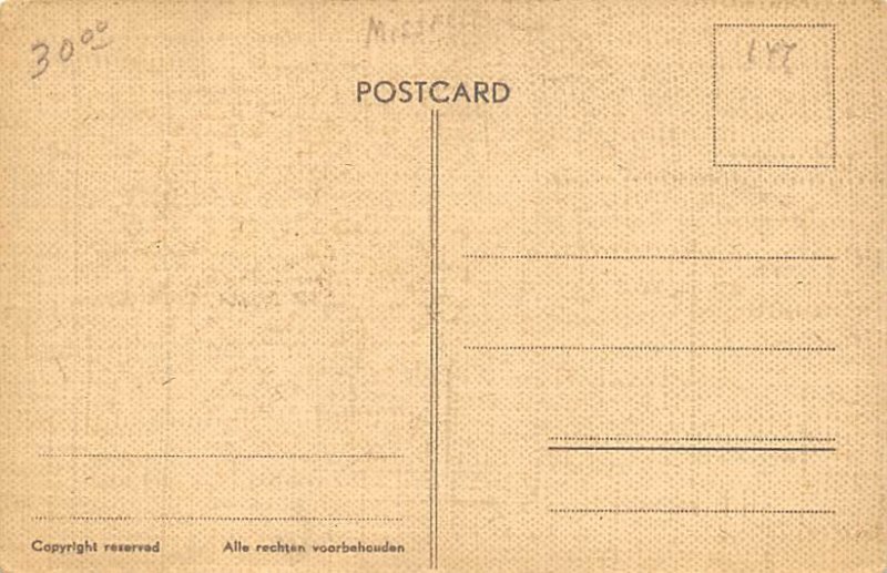 Mussolini, Benito  Roosevelt View Postcard Backing 