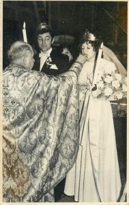 Lot 5 early photos social history romanian wedding snapshots groom bride priest