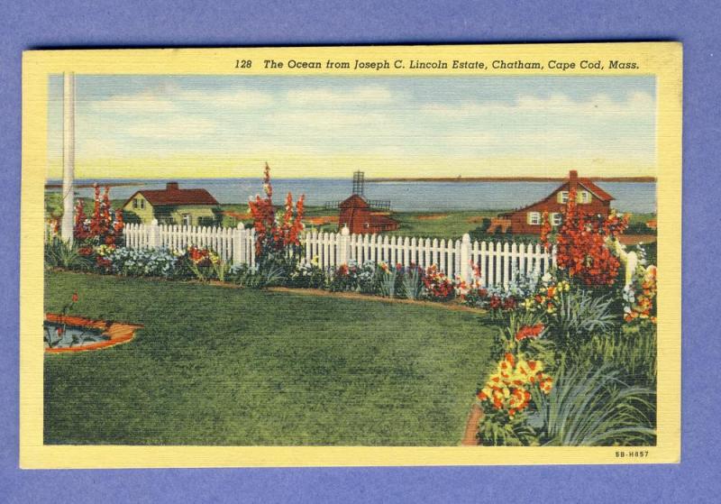 Chatham, Mass/MA Postcard,Jos Lincoln Estate/Ocean, Cape Cod