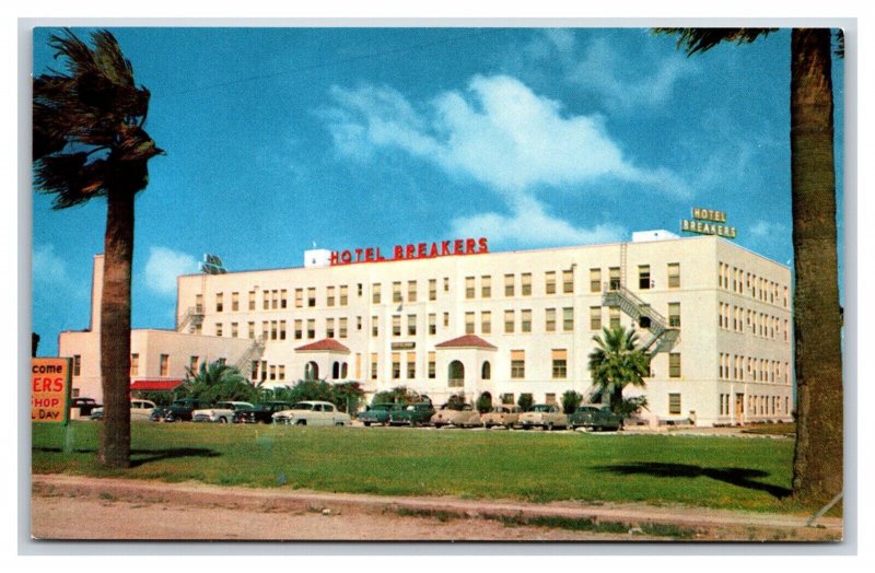 Breakers Hotel Corpus Christi Texas TX UNP Chrome Postcard L18