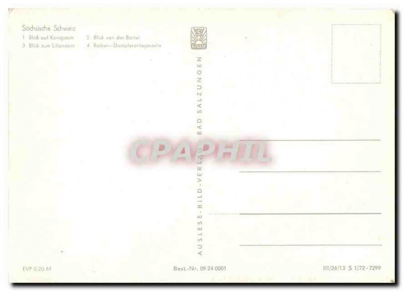 Postcard Modern Sachsische Schweiz