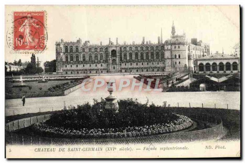 Postcard Old Saint Germain En Laye Le Chateau North Facade