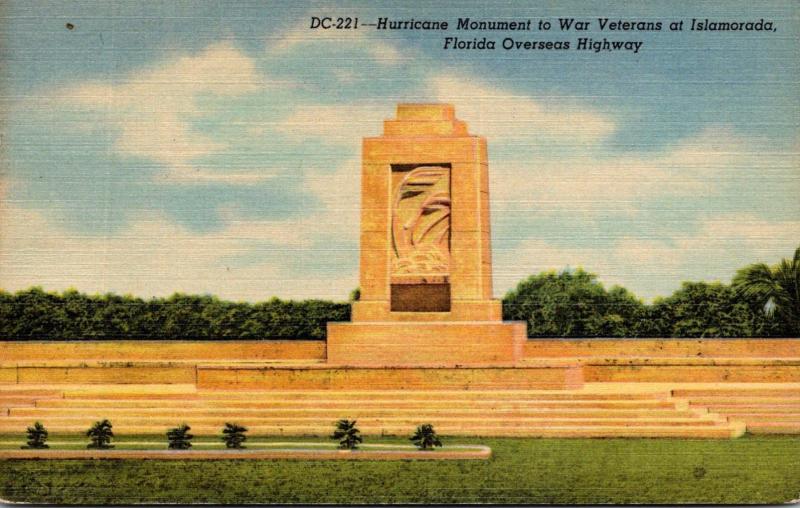 Florida Keys Hurricane Monument To War veterans At Islamorada 1953