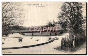 Old Postcard Vaux le Vicomte Basin Crown and Park view