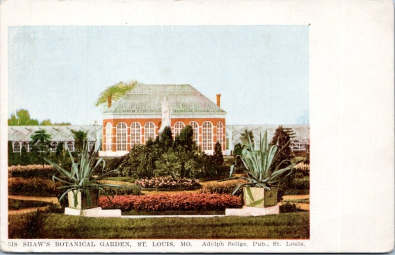 Postcard MO St. Louis  Shaw's Botanical Garden - Adolphe Selige UDB