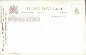 TUCK Military British Battle History ABOUKIR BAY Egypt 1891 c1910 Postcard