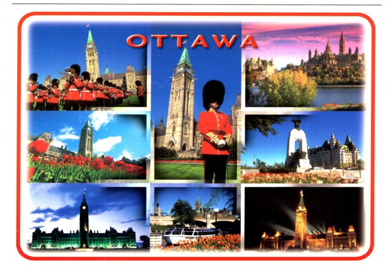 Large 5 X 7 inch, Mosaicof the City of Ottawa, Ontario