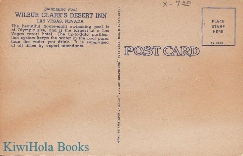 Postcard Wilbur Clark's Desert Inn Las Vegas Nevada NV