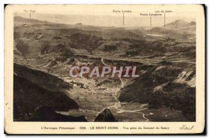 Old Postcard Le Mont Dore Vue Prize Du Sancy From Summit