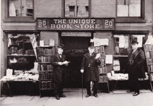 Massachusetts Boston A Brattle Street Bookshop Early 1900s