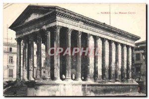 Postcard Old Nimes Maison Carree