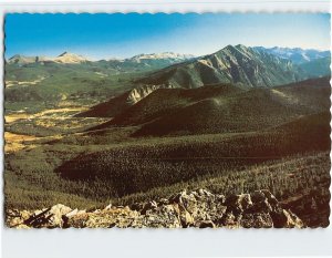 Postcard Looking South from the top of Buffalo Mountain, 10 mile range, Colorado