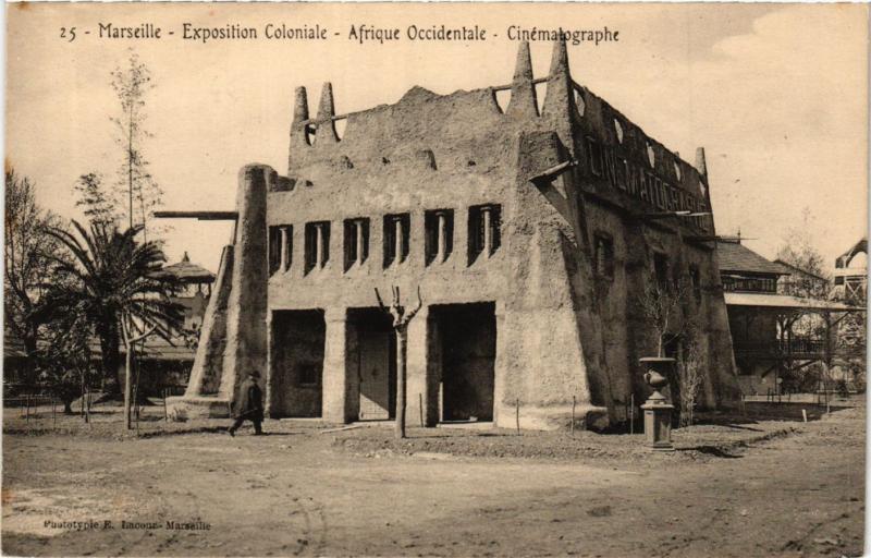 CPA MARSEILLE Exposition Coloniale-Afrique Occidentale-Cinématographe (339796)