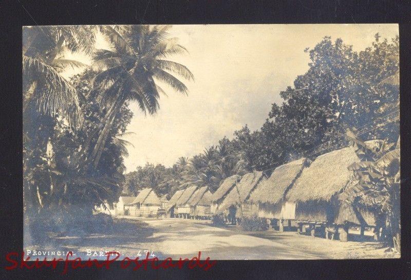 RPPC PROVINCIAL BARRIO MANILA PHILIPPINES VINTAGE REAL PHOTO POSTCARD