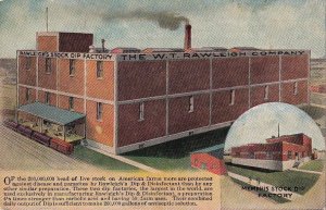 Postcard Advertising Rawleigh's Stock Dip Factory American Farms