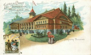 Postcard 1905 Oregon Portland Lewis Clark Exposition Forestry 23-11067