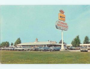 Unused Pre-1980 OLD CARS & ROBBINS RESTAURANT Vandalia Illinois IL s6699@