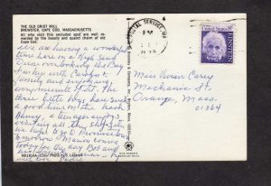 MA Old Grist Mill Brewster Cape Cod Mass Massachusetts Postcard