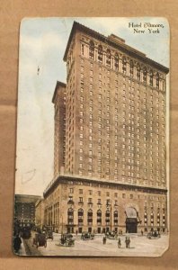 VINTAGE  1915 USED .01 POSTCARD - HOTEL BILTMORE, N.Y. - SOME CREASES