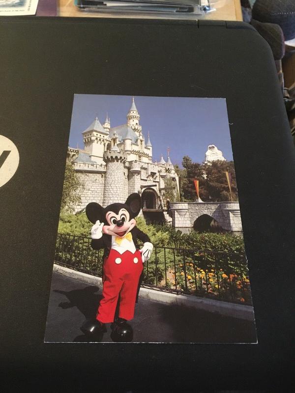 Vtg Postcard: Disneyland ; Mickey Welcomes You 