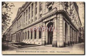 Postcard Old National Bank Credit Nice View of & # 39ensemble