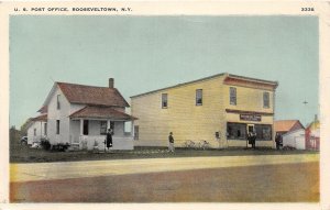 H80/ Rooseveltown New York Postcard c1950 U.S. Post Office Building 106