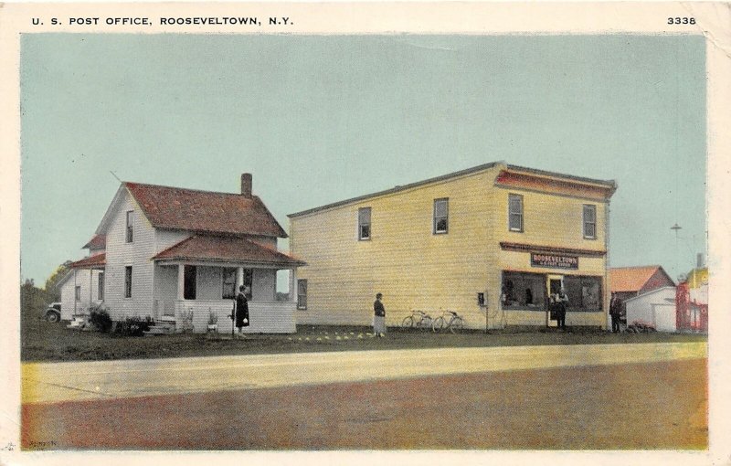 H80/ Rooseveltown New York Postcard c1950 U.S. Post Office Building 106