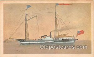 Ontario non postcard backing Built Sackets Harbor, NY 1817 Ship Unused 