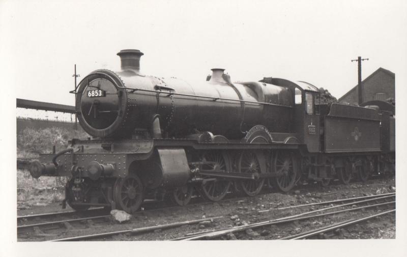 6853 Train At Worcester Station Vintage Railway Photo