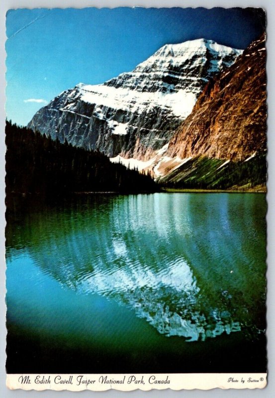 Glacial Lake, Mount Edith Cavell, Jasper National Park, Alberta, 1970s Postcard