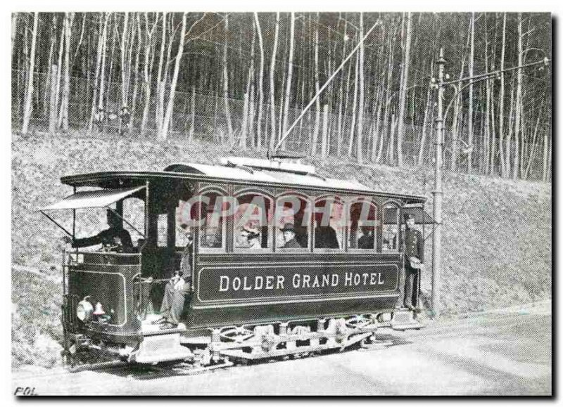 Old Postcard Der einzige Tramwagen im Ursprungszustand zwischen Grandhotel Do...