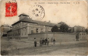 CPA Clichy Hopital Gouin Rue du Bois (1314113)