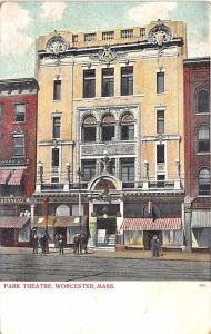 Worcester MA Park Theatre Posters Postcard