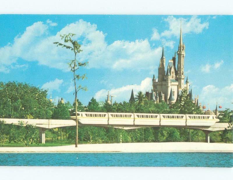 Unused Pre-1980 MONORAIL AT DISNEY WORLD Kissimmee - Orlando Florida FL E3762-12