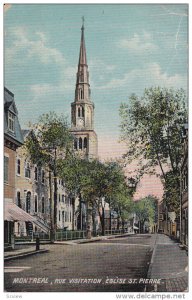 MONTREAL , Rue Visitation , Eglise St. Pierre , Quebec , Canada , PU-1910