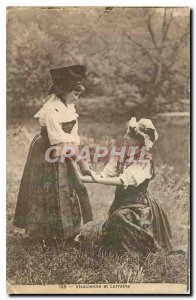 CARTE Postale Old Alsatian and Lorraine Folklore