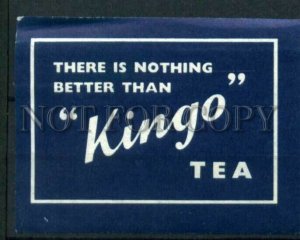 500570 KINGO tea ADVERTISING Vintage match label