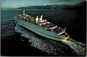 VINTAGE NORWEGIAN STARWARD OCEAN LINER CRUISE SHIP TO JAMAICA POSTCARD 29-126