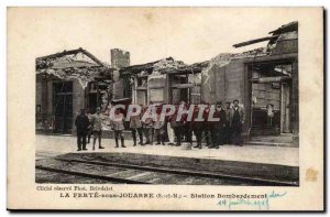 Jouarre Old Postcard station bombing July 14, 1918