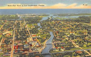 Birds Eye View of Ft Lauderdale - Fort Lauderdale, Florida FL  