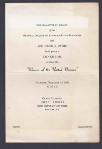 1946 THE COMMITTEE OF WOMEN OF THE NAT. COUNCIL OF AMER-SOVIET FRIENDSHIP, NYC