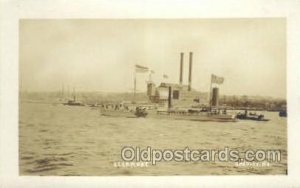 Clermont Real Photo Military Ship Unused 