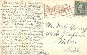 LP02  Long Beach California  Postcard Eleanor Apartments