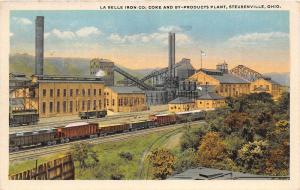 E76/ Steubenville Ohio Postcard c1910 La Belle Iron Factory Coke Railroad