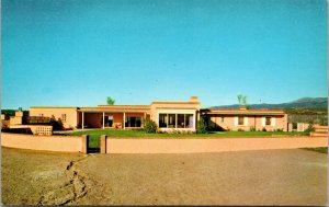 Vtg Santa Fe New Mexico NM Governor's Mansion 1950s Chrome View Postcard