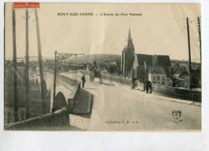 3131566 FRANCE Pont-sur-Yonne Vintage RPPC to RUSSIA