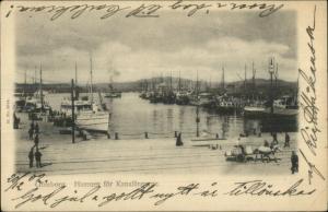 Goteborg Sweden Hamnen for Kanalangarne Ships Nice Cover 1902 Postcard